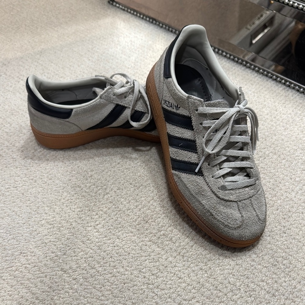 Adidas Gray and Black Gazelle Sneakers